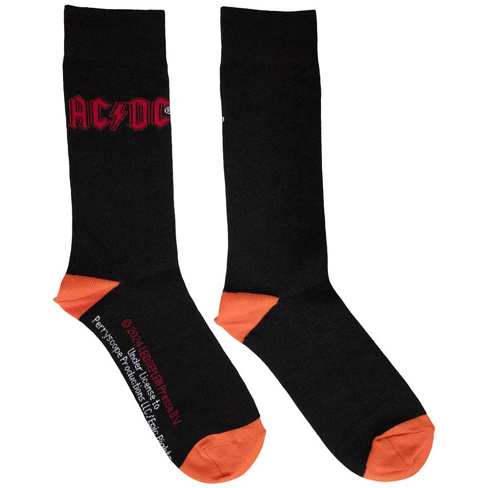 AC/DC Unisex Ankle Socks Red Logo