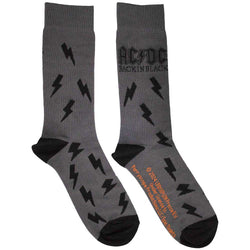 Collection of AC/DC Unisex Ankle Socks Back in Black Bolts in a gallery layout