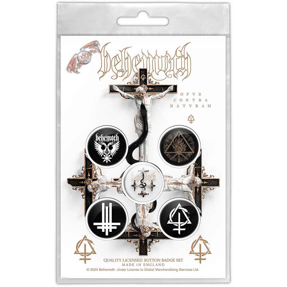Behemoth  Button Badge Pack Opvs Contra Natvram