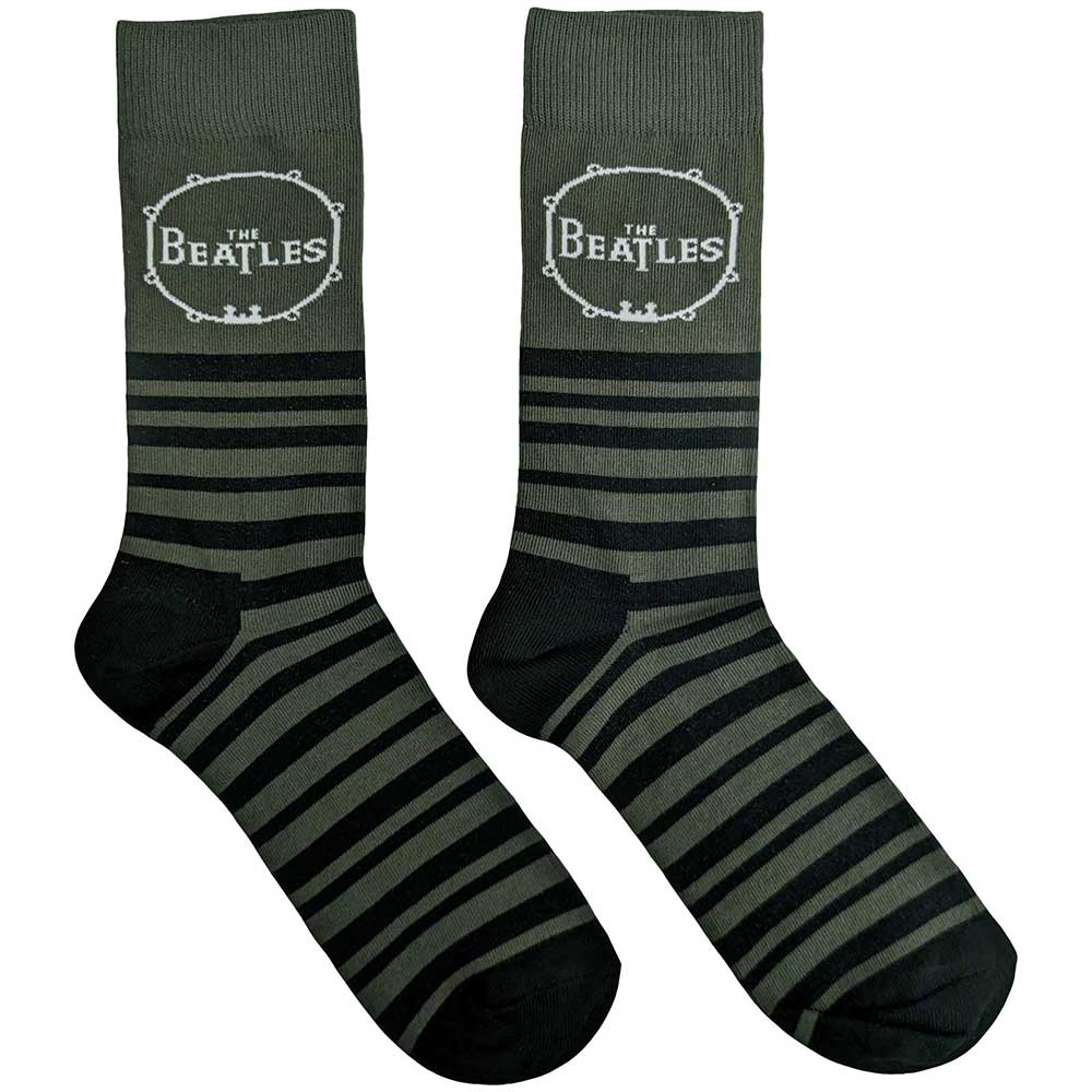 The Beatles Unisex Ankle Socks Drum & Stripes