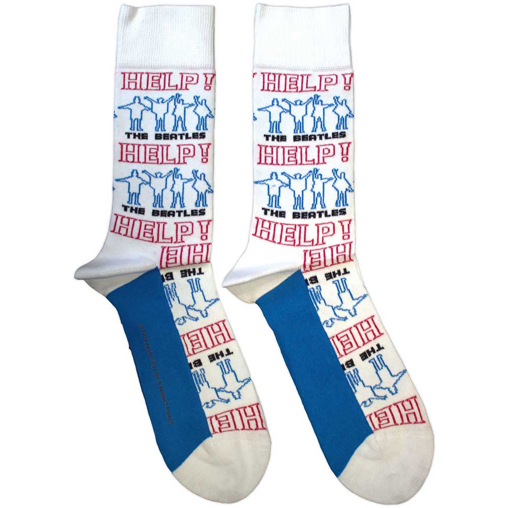 The Beatles Unisex Ankle Socks Help! Outlines Repeat