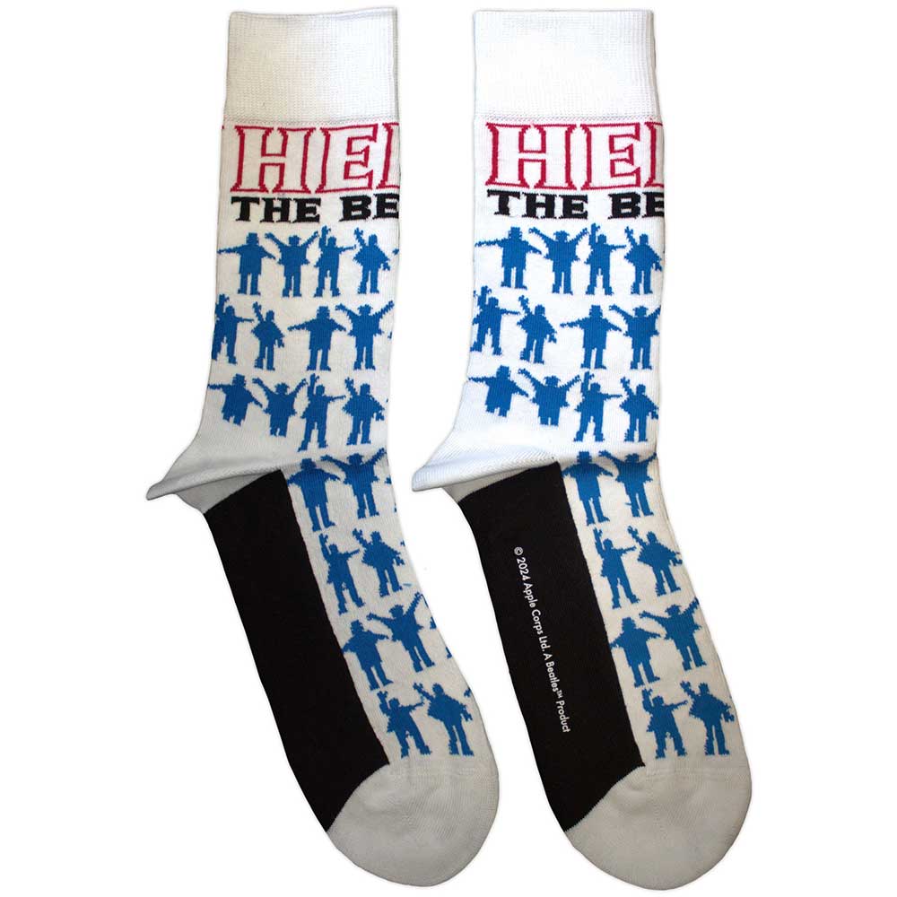 The Beatles Unisex Ankle Socks Help Silhouettes Repeat