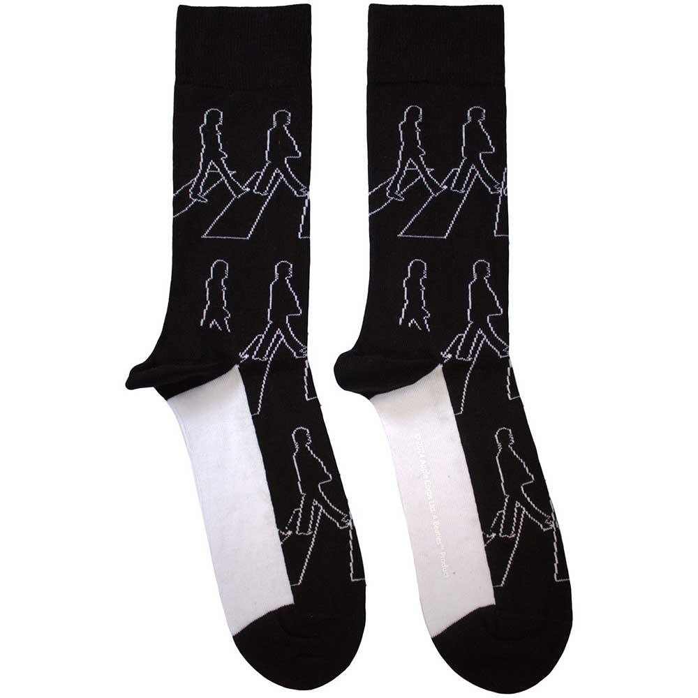 The Beatles Unisex Ankle Socks Abbey Road Outlines