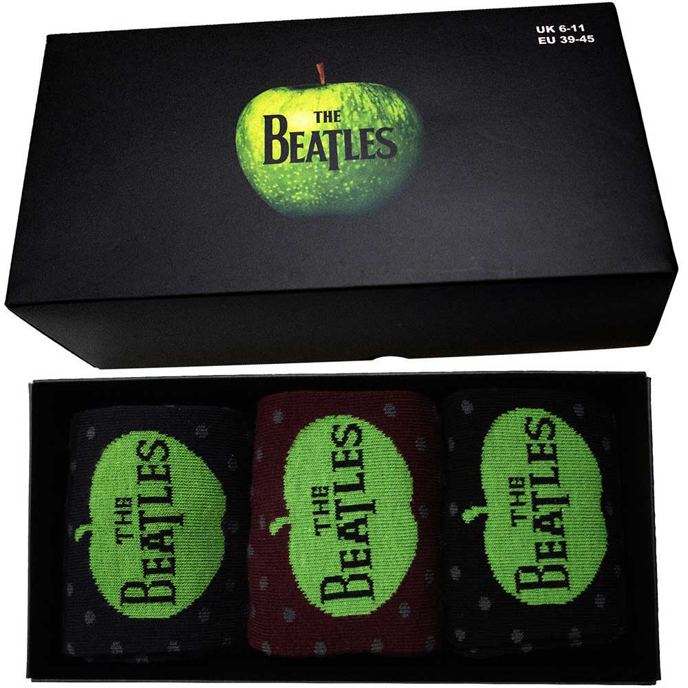 The Beatles Unisex Ankle Socks Set Apple & Spots
