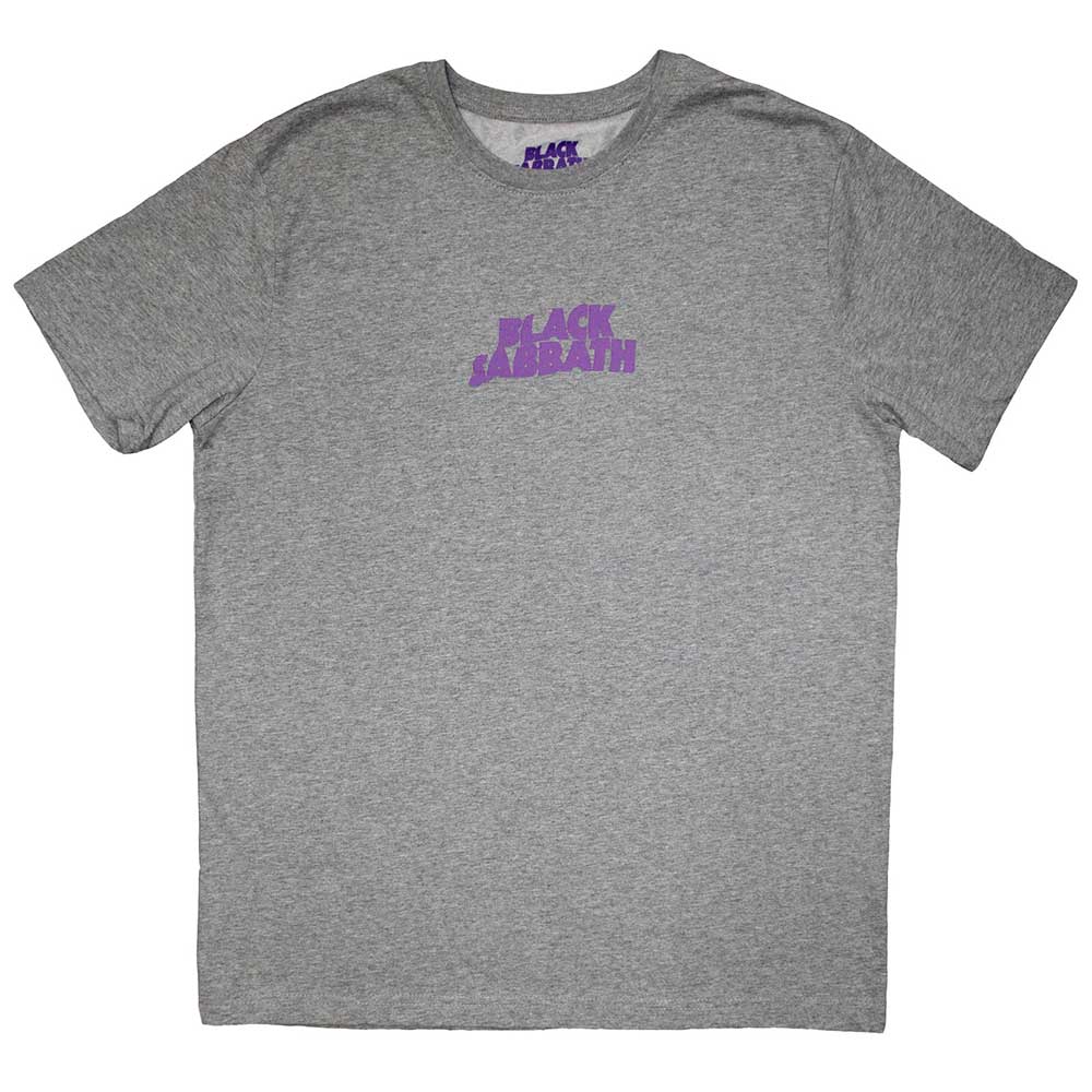 Black Sabbath Unisex T-Shirt Mini Wavy Logo