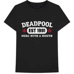 Collection of Marvel Comics Unisex T-Shirt Deadpool Merc With A Mouth in a gallery layout