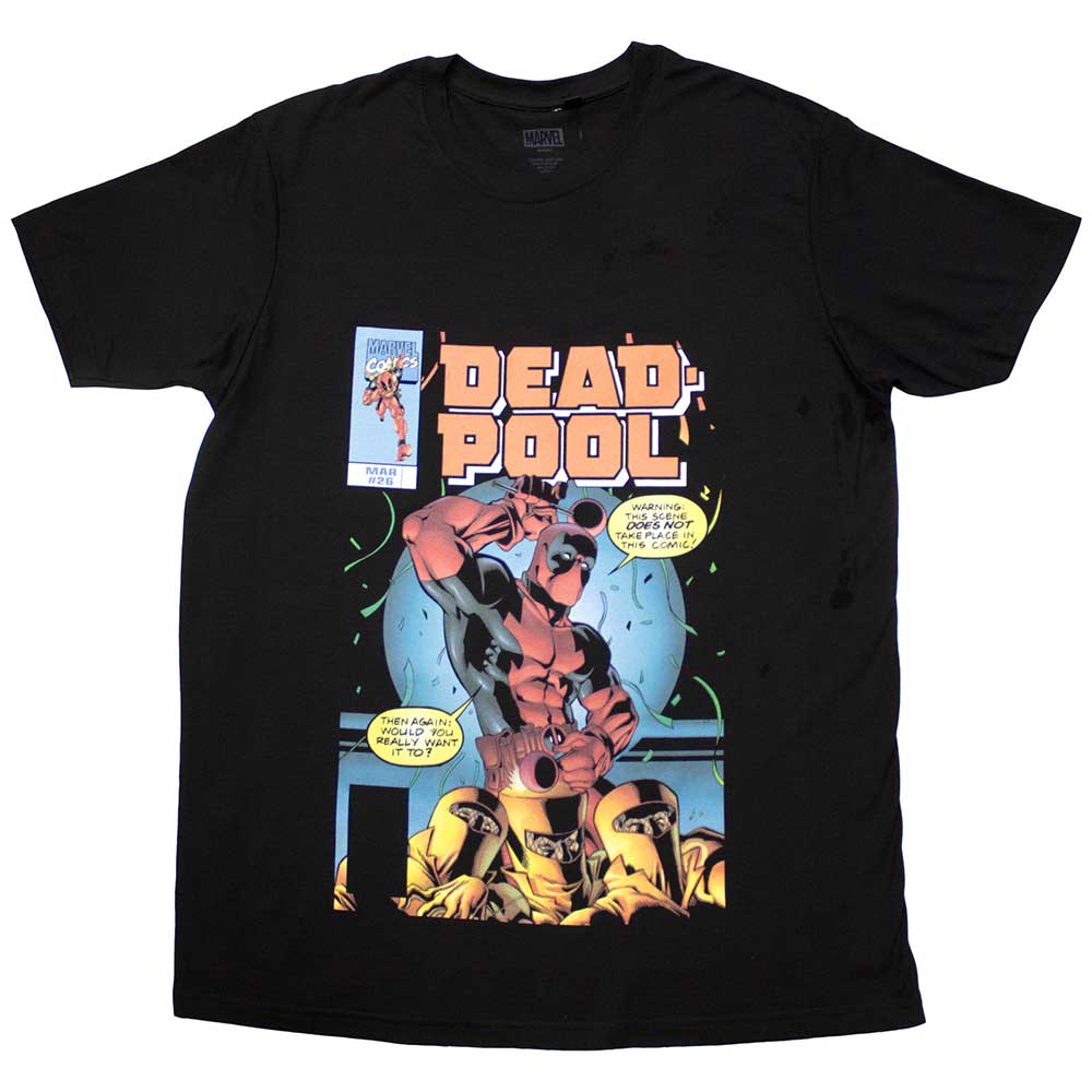 Marvel Comics Unisex T-Shirt Deadpool Bubble Text
