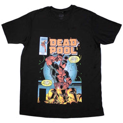 Collection of Marvel Comics Unisex T-Shirt Deadpool Bubble Text in a gallery layout