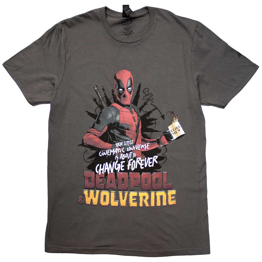 Marvel Comics Unisex T-Shirt Deadpool & Wolverine Change Universe
