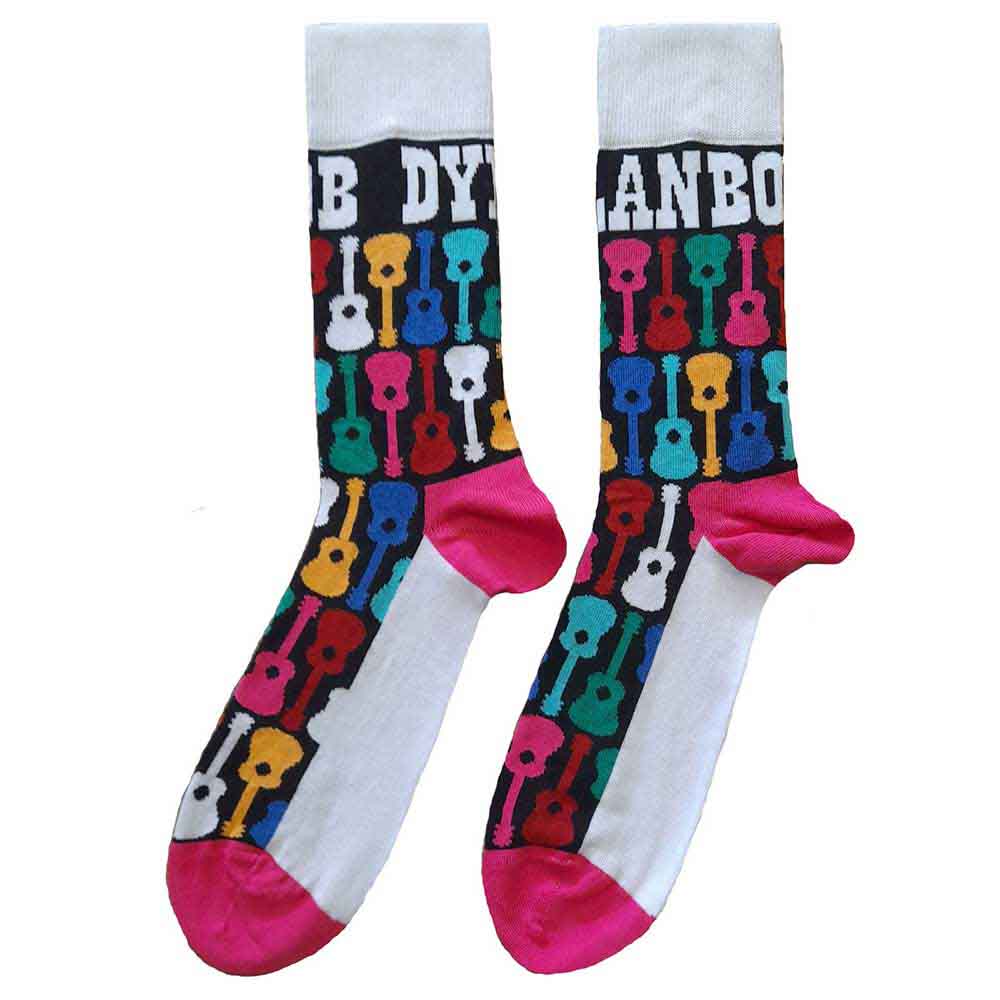 Bob Dylan Unisex Ankle Socks Guitar Pattern
