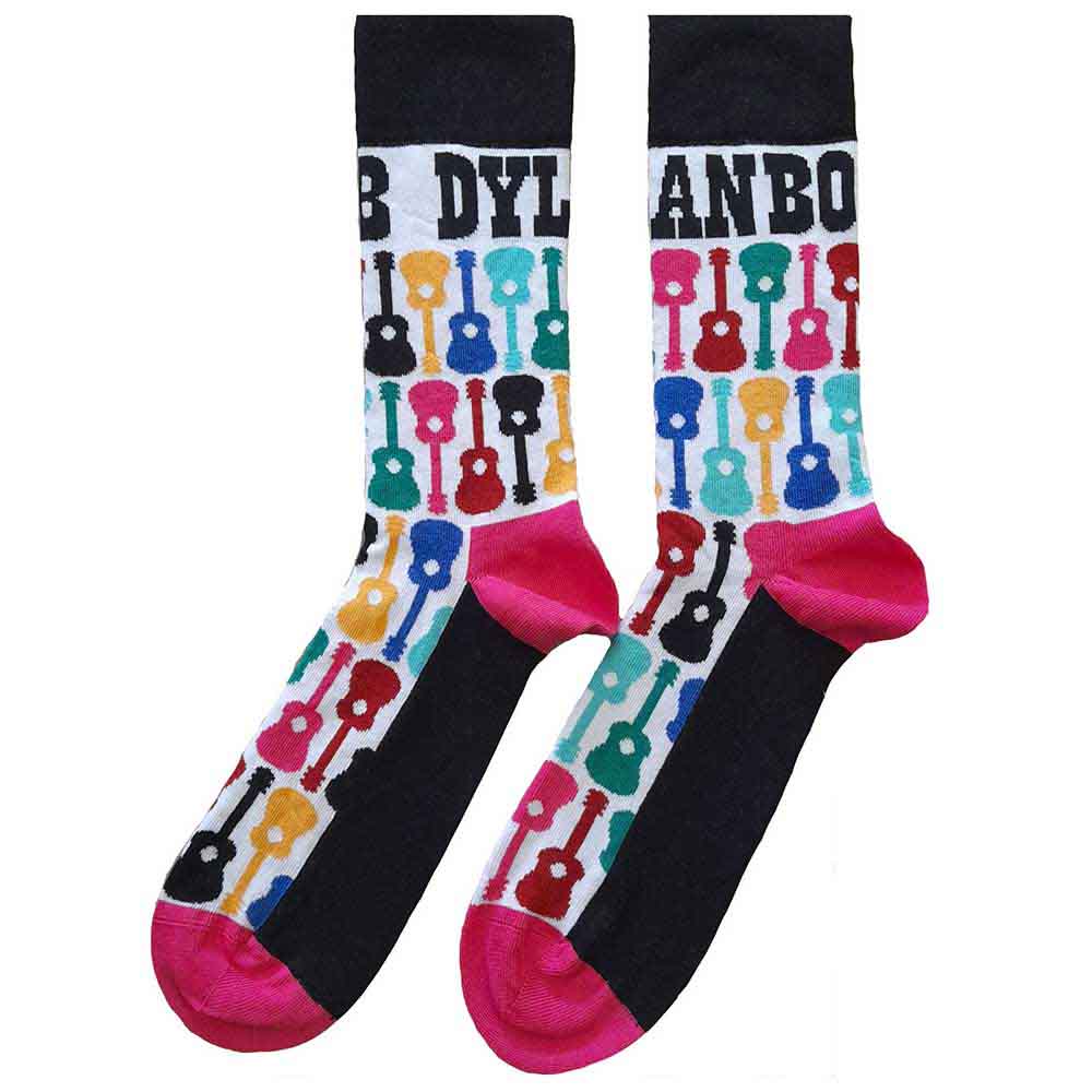 Bob Dylan Unisex Ankle Socks Guitar Pattern