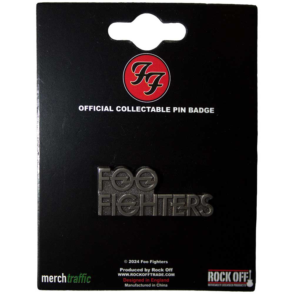 Foo Fighters  Pin Badge Stacked Logo
