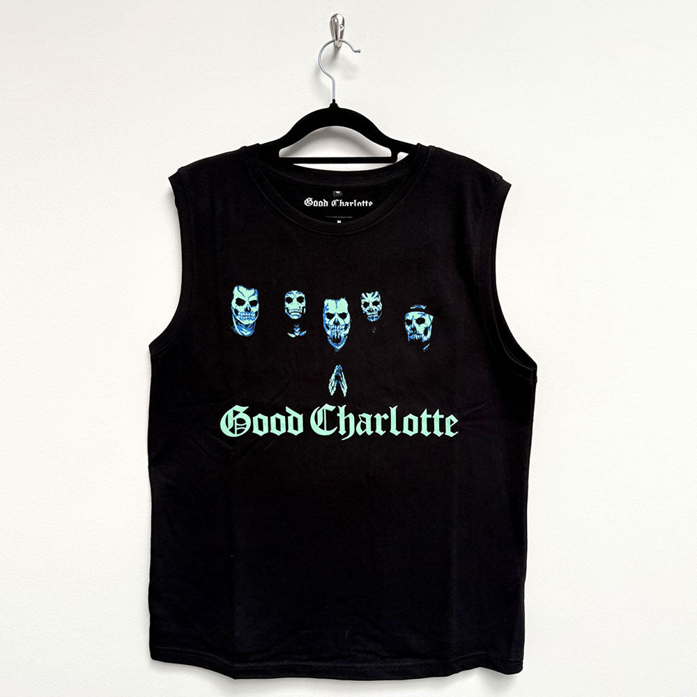 Good Charlotte Unisex Tank T-Shirt Generation Rx Skull Faces
