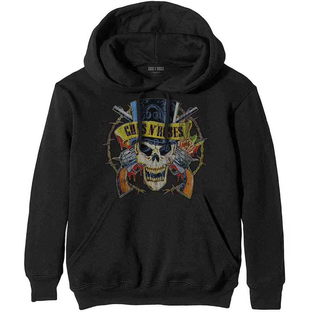 Collection of Guns N' Roses Unisex Pullover Hoodie Top Hat in a gallery layout