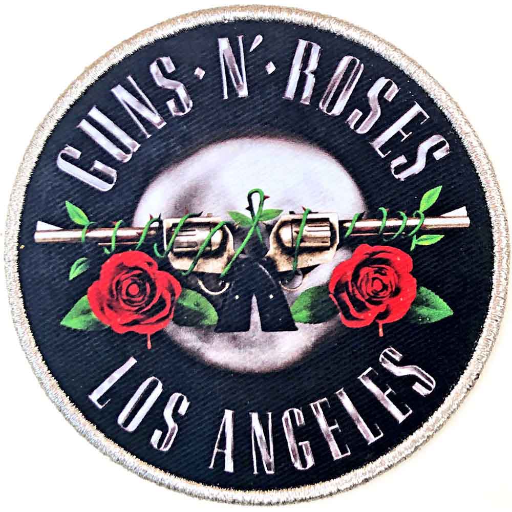 Guns N' Roses  Standard Patch Los Angeles Silver