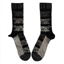 Collection of Guns N' Roses Unisex Ankle Socks Monochrome Pistols in a gallery layout