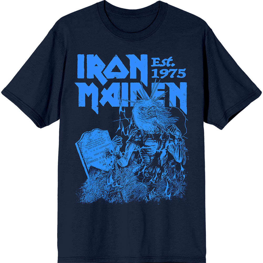 Iron Maiden Unisex T-Shirt Est. 1975 Life After Death Stamp