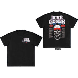 Collection of Luke Combs Unisex T-Shirt Tour '23 Skull in a gallery layout