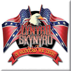 Collection of Lynyrd Skynyrd  Fridge Magnet Eagle & Flags in a gallery layout