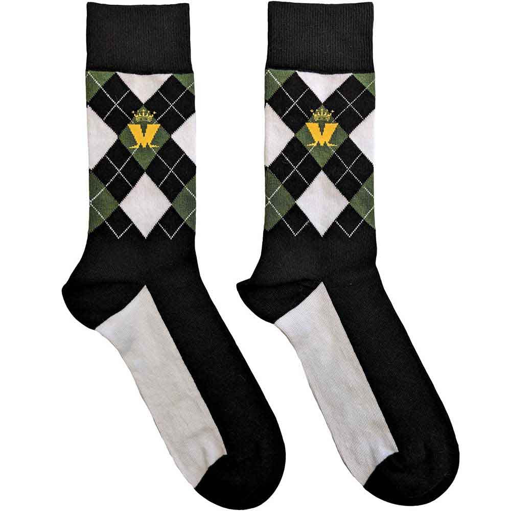 Madness Unisex Ankle Socks Crown & M Green Diamond