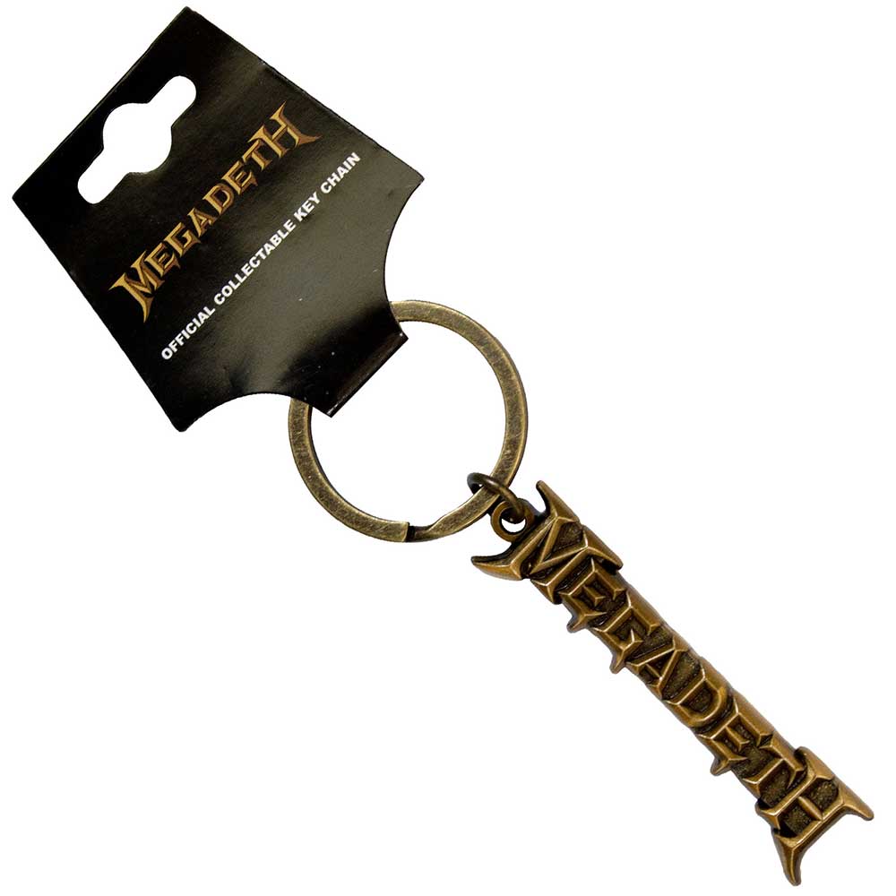 Megadeth  Keychain Gold Logo v2
