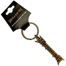 Collection of Megadeth  Keychain Gold Logo v2 in a gallery layout