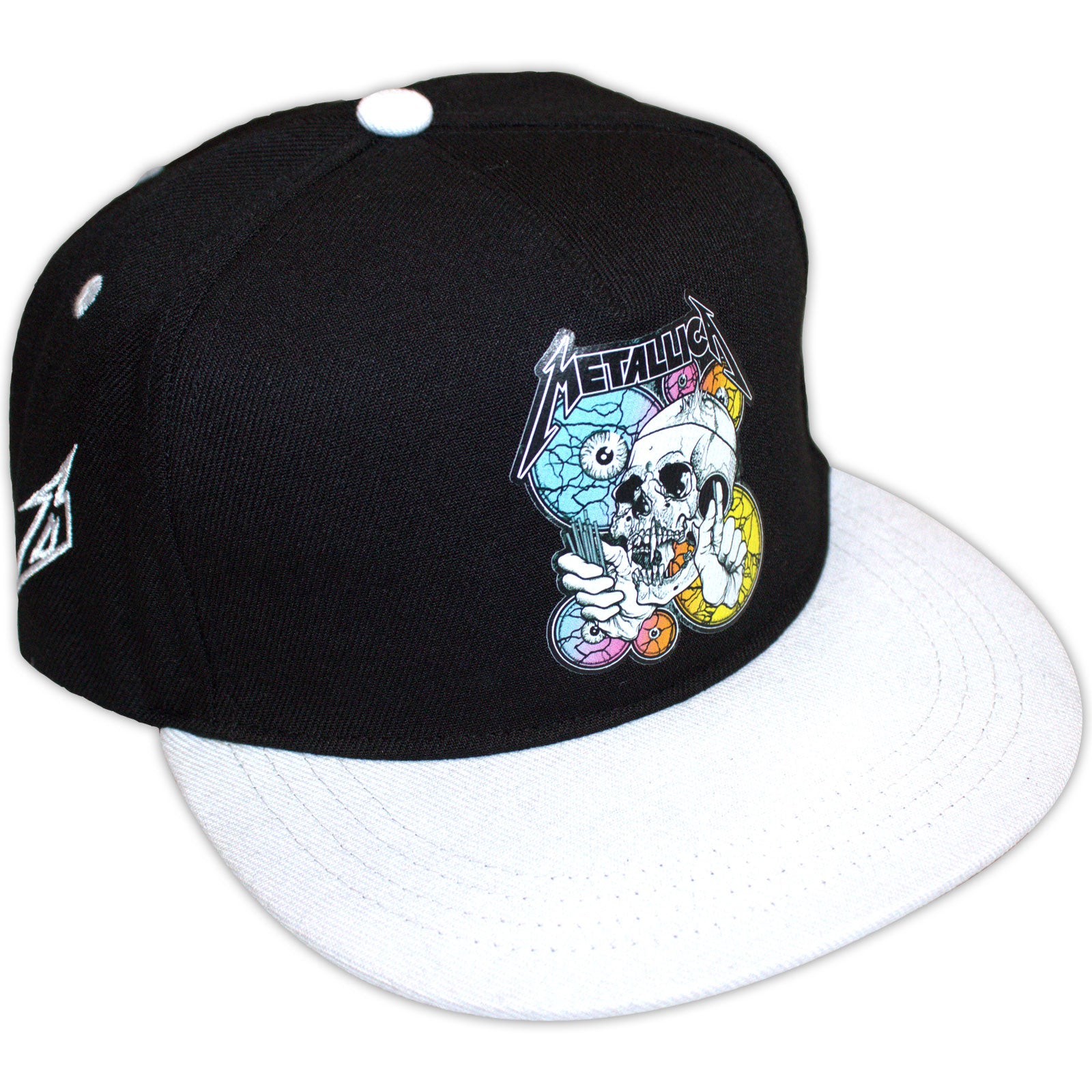 Metallica Unisex Snapback Cap The Shortest Straw Multi Eyes