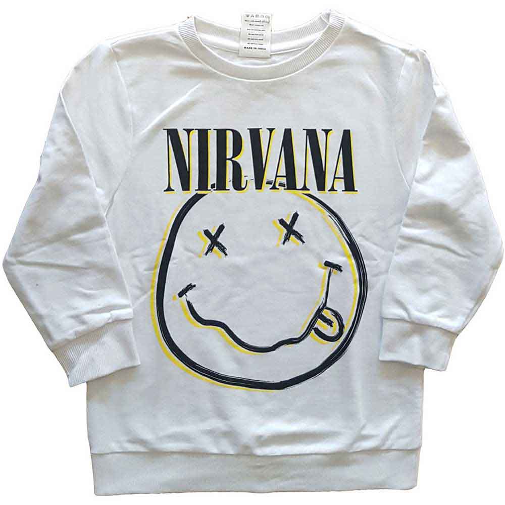 Nirvana Kids Sweatshirt Inverse Happy Face