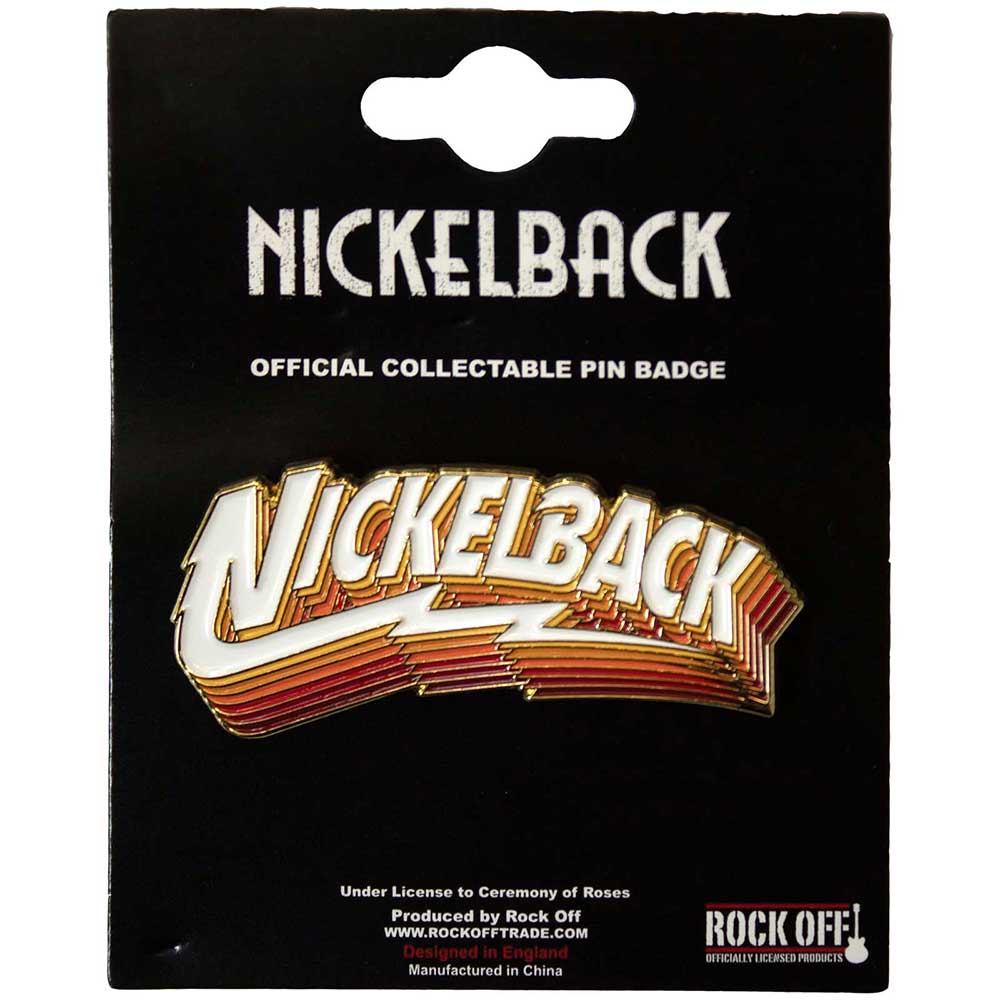 Nickelback  Pin Badge Gradient Shadows Logo