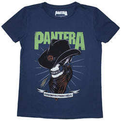 Collection of Pantera Ladies T-Shirt Skeleton Cowboy in a gallery layout