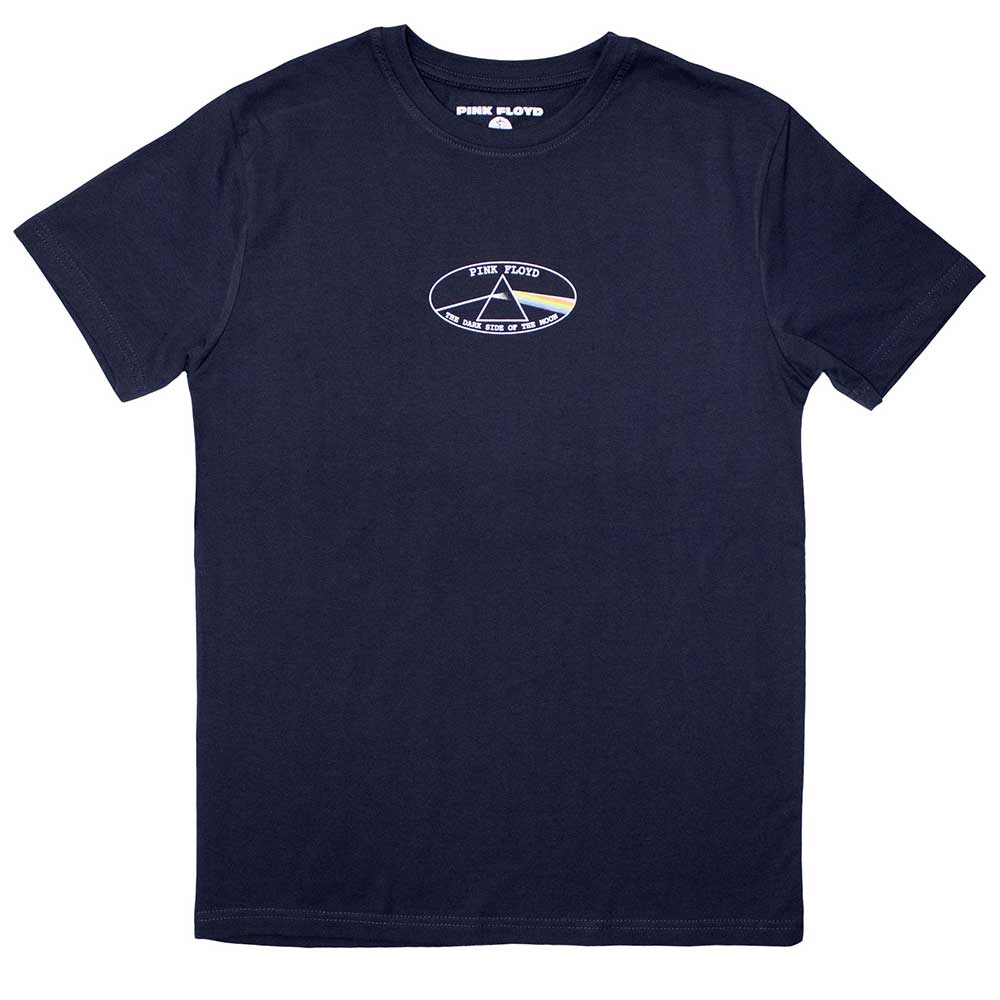 Pink Floyd Unisex T-Shirt Mini Dark Side of The Moon Oval