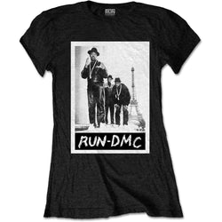 Collection of Run DMC Ladies T-Shirt Paris Photo in a gallery layout