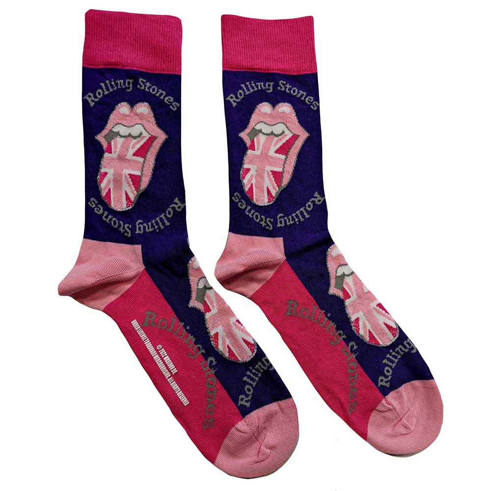 The Rolling Stones Unisex Ankle Socks UK Tongue