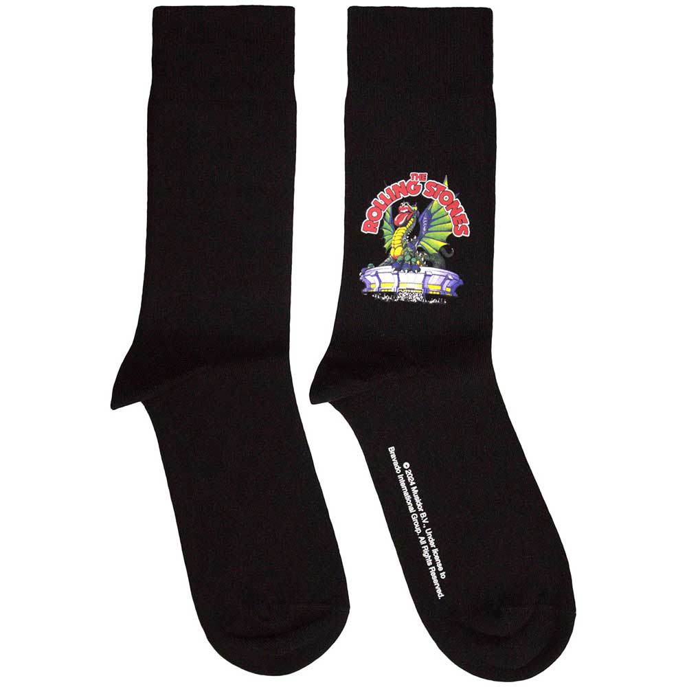 The Rolling Stones Unisex Ankle Socks Dragon