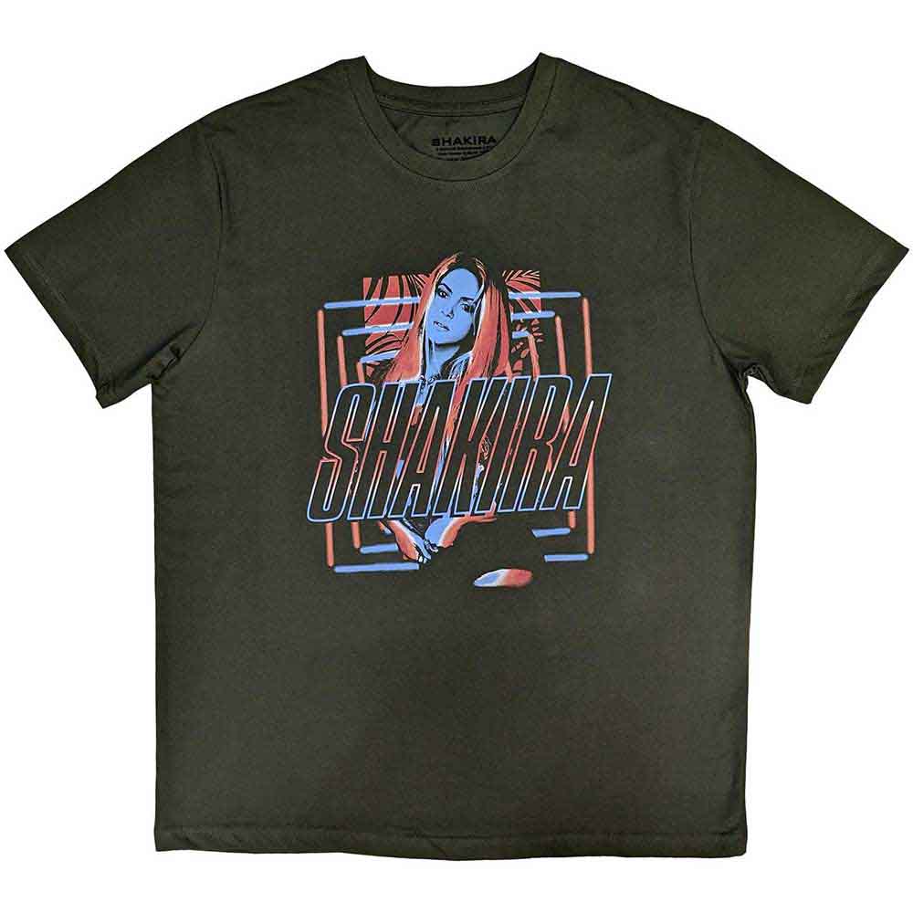 Shakira Unisex T-Shirt Squares and Logo