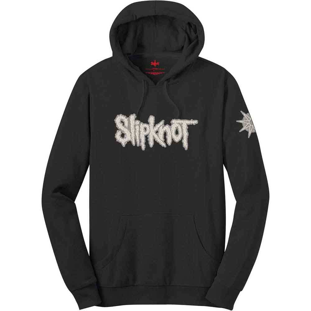 Slipknot Unisex Pullover Hoodie Logo & Star Applique
