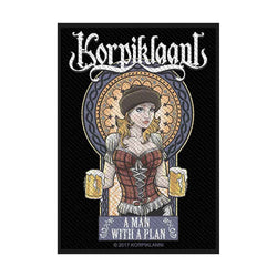 Collection of Korpiklaani  Standard Patch A Man with a Plan in a gallery layout