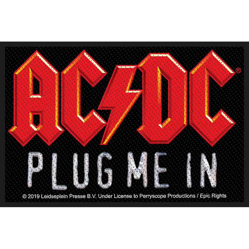 AC/DC  Standard Patch - 'Plug Me In'