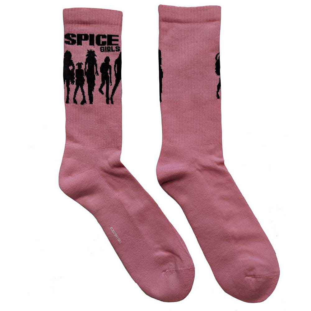 The Spice Girls Unisex Terry Socks Silhouette