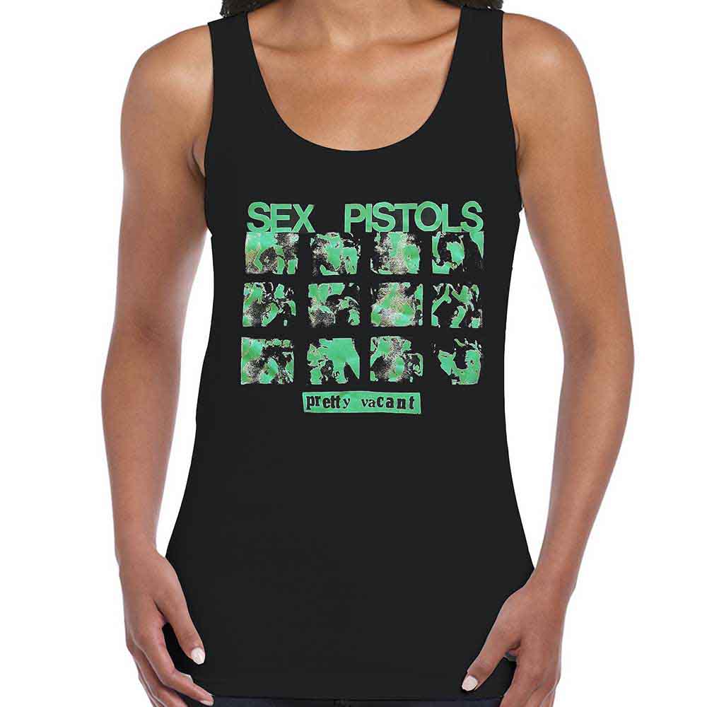 The Sex Pistols Ladies Vest T-Shirt Pretty Vacant