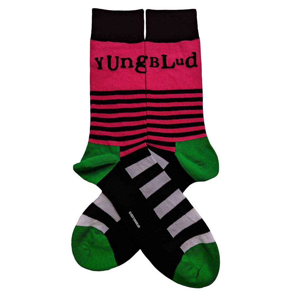 Yungblud Unisex Ankle Socks Logo & Stripes